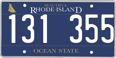 RI license plate 131355