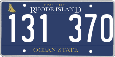 RI license plate 131370