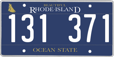 RI license plate 131371