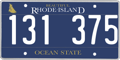 RI license plate 131375