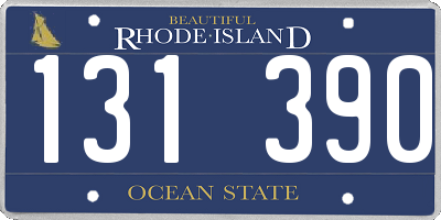 RI license plate 131390