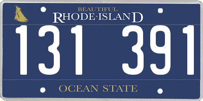 RI license plate 131391