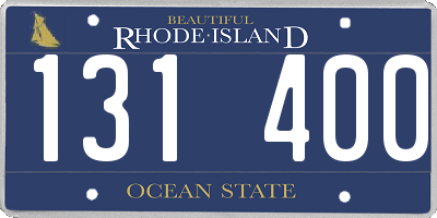 RI license plate 131400