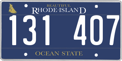 RI license plate 131407