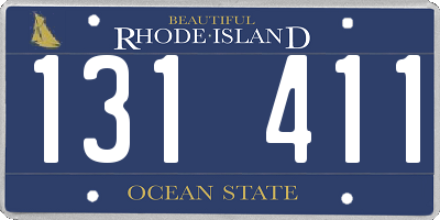 RI license plate 131411