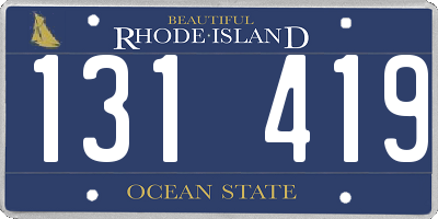 RI license plate 131419