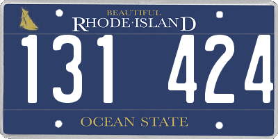 RI license plate 131424