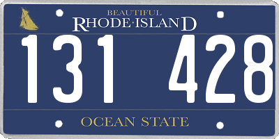 RI license plate 131428