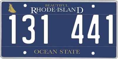 RI license plate 131441