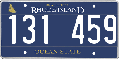 RI license plate 131459