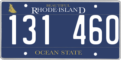 RI license plate 131460