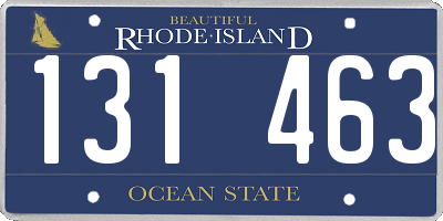 RI license plate 131463