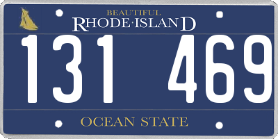 RI license plate 131469