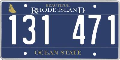 RI license plate 131471