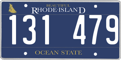 RI license plate 131479