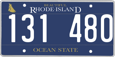 RI license plate 131480