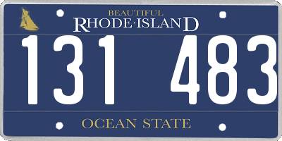 RI license plate 131483