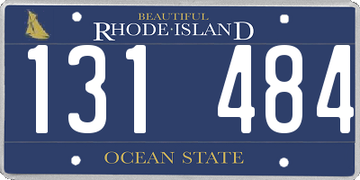 RI license plate 131484