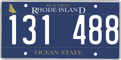 RI license plate 131488