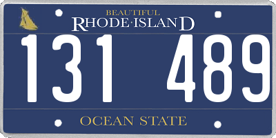 RI license plate 131489