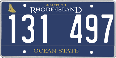 RI license plate 131497