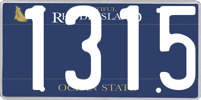 RI license plate 1315