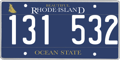 RI license plate 131532
