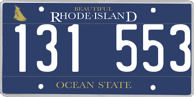 RI license plate 131553