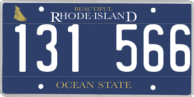 RI license plate 131566