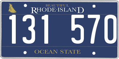 RI license plate 131570