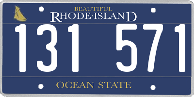 RI license plate 131571