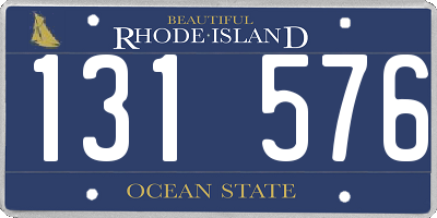 RI license plate 131576