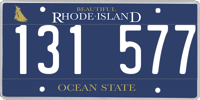 RI license plate 131577