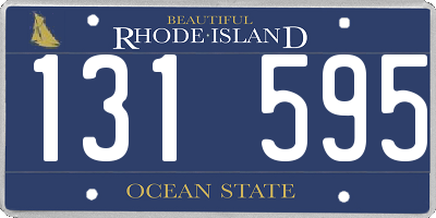 RI license plate 131595