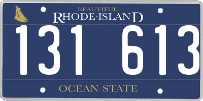 RI license plate 131613