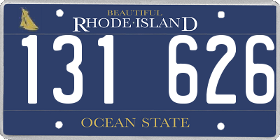 RI license plate 131626