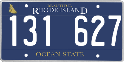 RI license plate 131627
