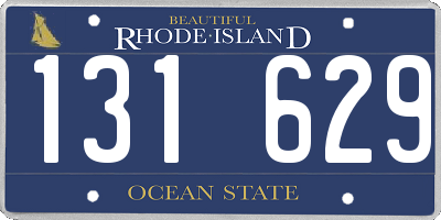 RI license plate 131629