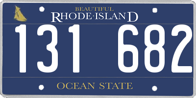 RI license plate 131682