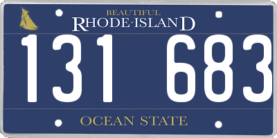 RI license plate 131683