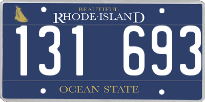 RI license plate 131693