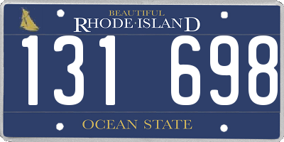 RI license plate 131698