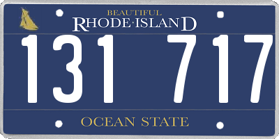RI license plate 131717