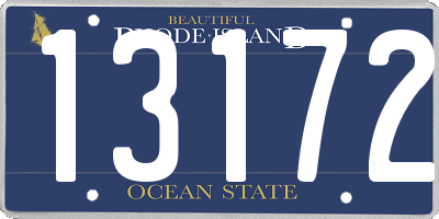 RI license plate 13172