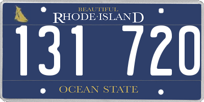 RI license plate 131720