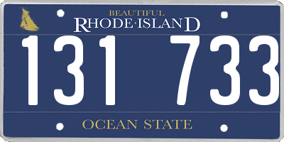 RI license plate 131733