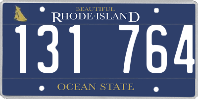 RI license plate 131764