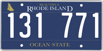 RI license plate 131771