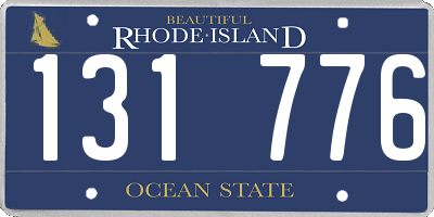 RI license plate 131776