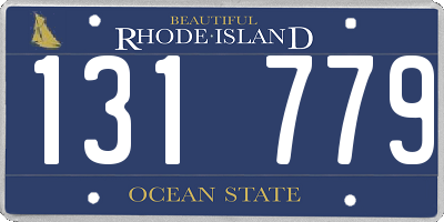 RI license plate 131779